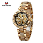 Forsining Skeleton Watch for Women