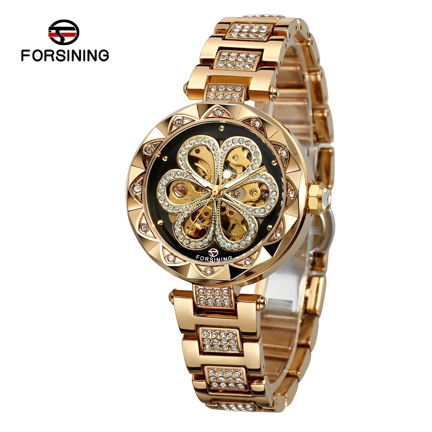 Forsining Skeleton Watch for Women