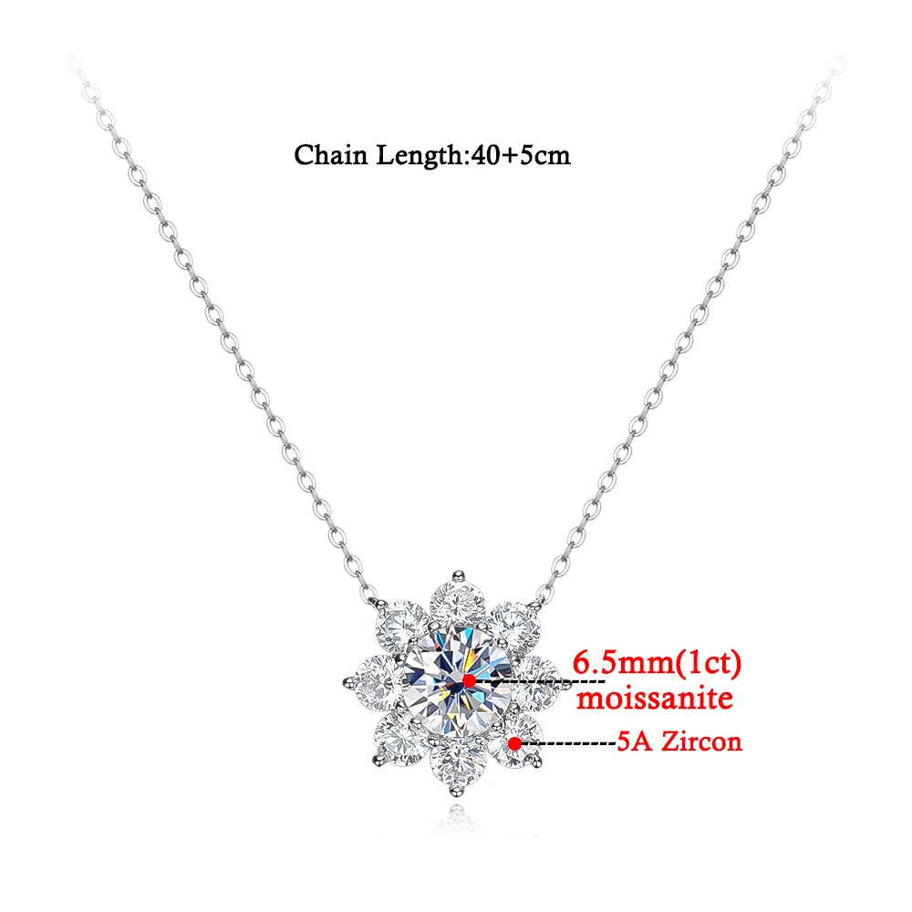 925 Sterling Silver Moissanite