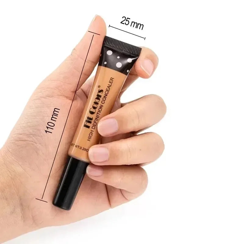 Concealer Cream Light Thin Delicate Liquid Foundation Makeup 6 Color Matte Liquid Foundation Efficient Waterproof Sweat Proof