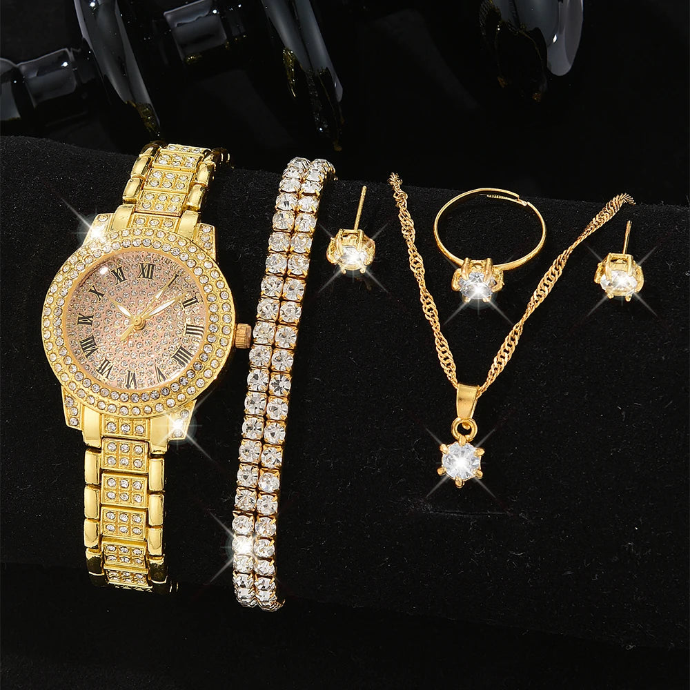 Quartz Diamond Wristwatch