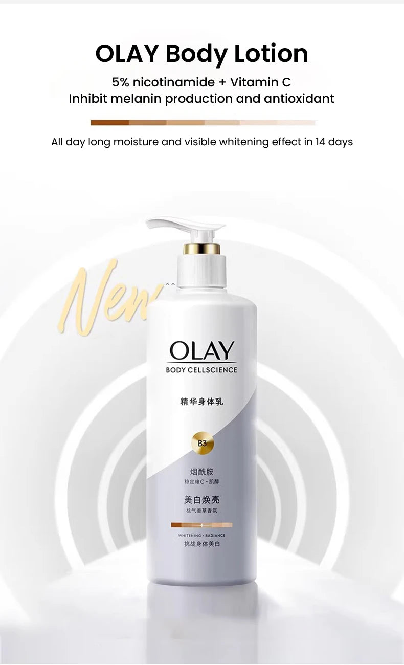 Olay Whitening &Moisturizing Body Cream B3+ Vitamin C Essence Nicotinamide Fragrance Olay Body Lotion