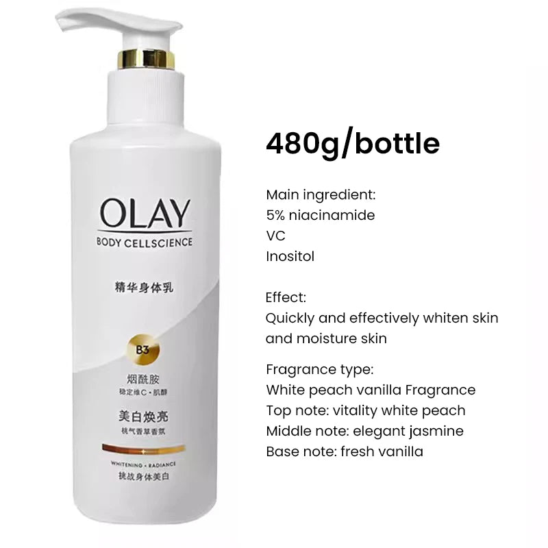 Olay Whitening &Moisturizing Body Cream B3+ Vitamin C Essence Nicotinamide Fragrance Olay Body Lotion