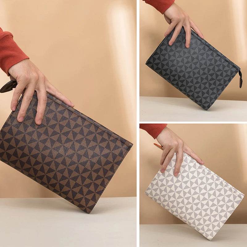 Fashion Men Clutches Bags Luxury Brand High Quality Long Man Wallets for Men Purse Business Male Clutch Bags Designer Man bags - Imbasat