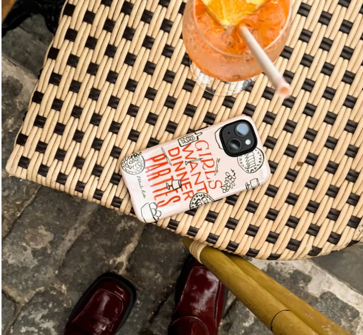 Dinner Parties iPhone Case Luxury Double Layer Cover