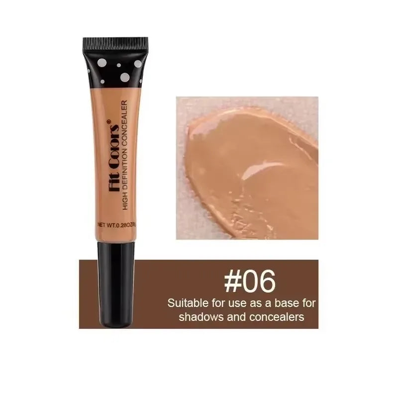 Concealer Cream Light Thin Delicate Liquid Foundation Makeup 6 Color Matte Liquid Foundation Efficient Waterproof Sweat Proof