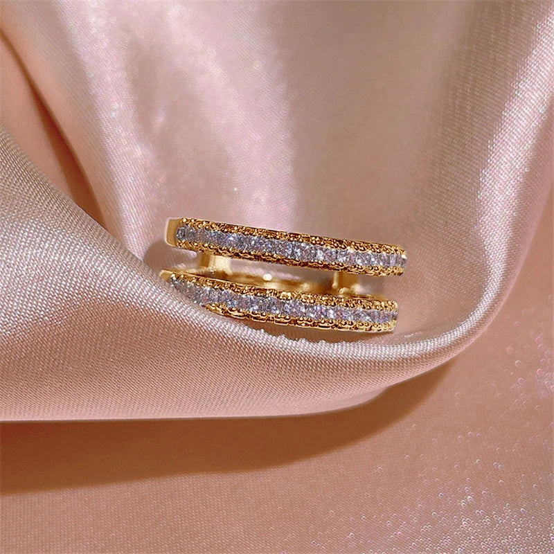 Yellow Gold Plated Rings Real 925 Silver D Color VVS1 Moissanite