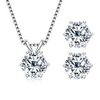 18K Gold Plated Jewelry Set 3.0ctw D Color Moissanite 925 Sterling Silver