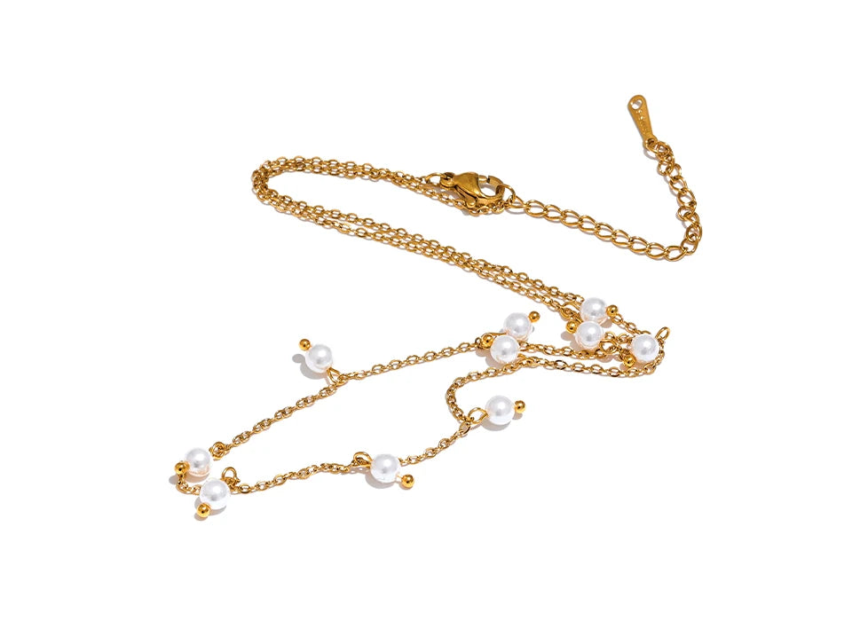 Yhpup Shell Pearls Handmade Necklace