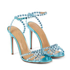 Sequined Crystal Spike High heels