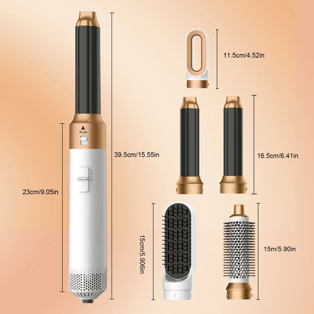 RESUXI Air Comb Set Hair Straightening Brush Dryer Wrap Auto Curling Hair Dryer