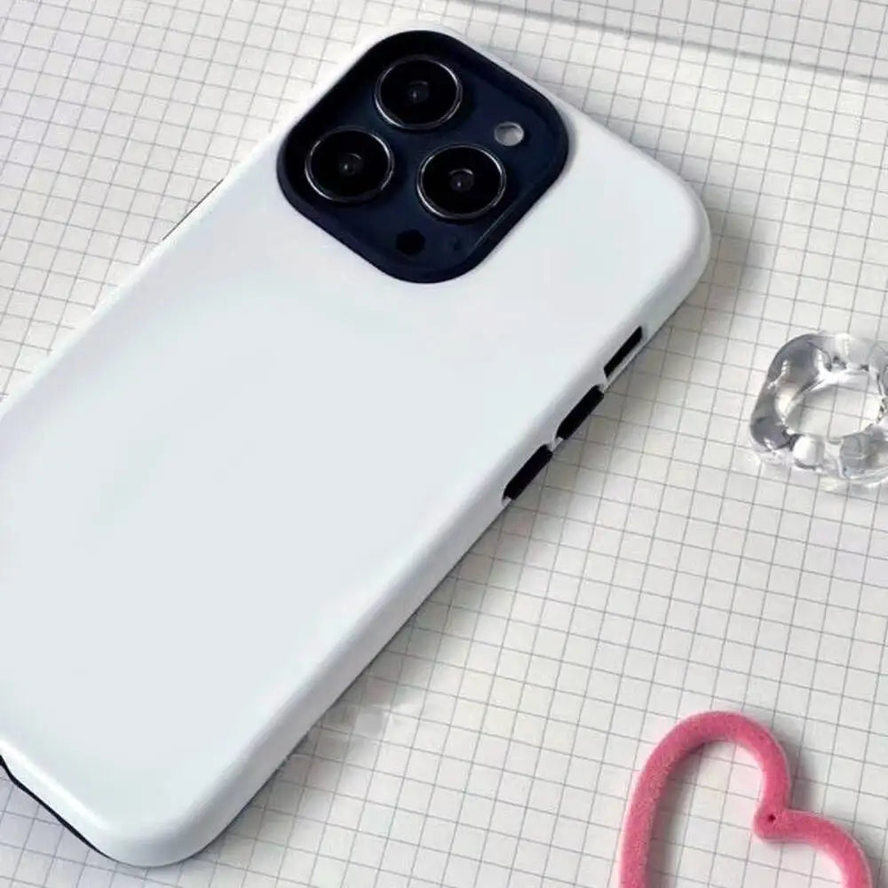 Cute Colorful Puppies iPhone Case Luxury Double Layer Cover