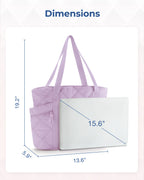 BAGSMART Tote Bag, Puffer Tote Bag