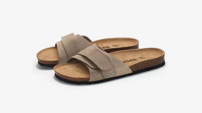 Men's Summer Flat Cork Slipper Softwood Beach Casual Nubuck Slides Mule Clogs Sandals Platform Shoes Ladies Footwear 2025