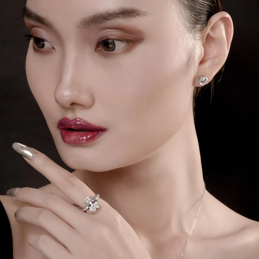 Luxury 5 Carat Oval Cut Ring