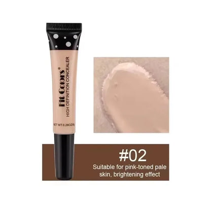 Concealer Cream Light Thin Delicate Liquid Foundation Makeup 6 Color Matte Liquid Foundation Efficient Waterproof Sweat Proof