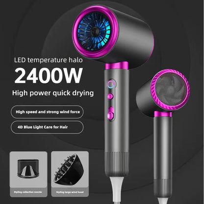 The Latest High-Speed Hair Dryer, High-Power Blue Light Ion Home Hair Salon Hair Dryer, Household Appliance US UK.EU.AU Plug-In