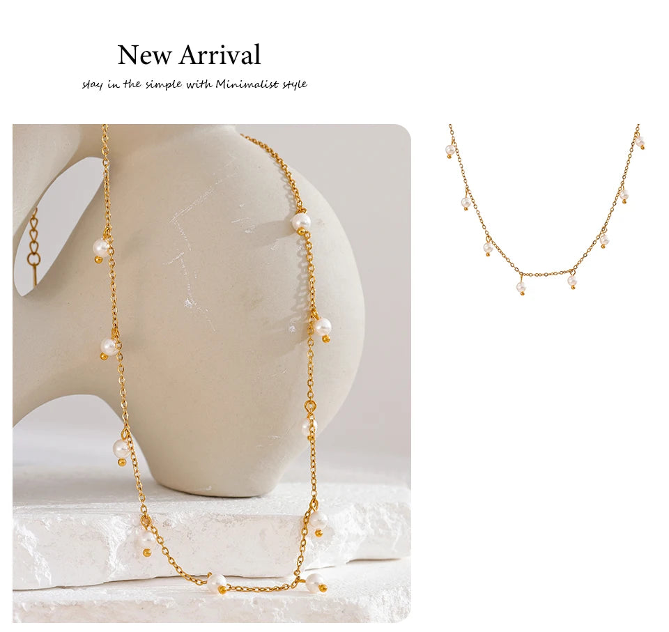 Yhpup Shell Pearls Handmade Necklace