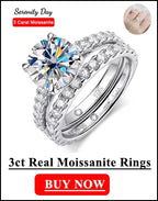 VVS1 Moissanite Pendant Necklace S925 Sterling Silver Plated 18K