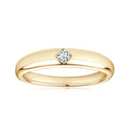 18k Gold Plated Wedding Ring 925 Silver D Color Moissanite