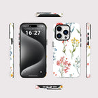 Fcicicase 2-in-1 Magnetic iPhone Case Matte Acrylic Flower