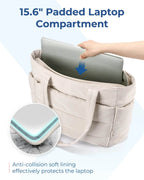 BAGSMART Women's Bag Large Capacity Solid Color Tote Bag Versatile Handbag for Commuter Work Student Class Shopping bag - Imbasat