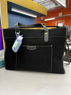 Missnine Leopard Print Tote Bag Canvas Laptop Shoulder Bag