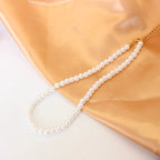 White Pearl Chokers Necklace