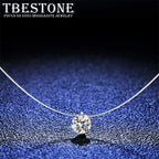 Tbestone 1ct Moissanite Diamond 925 Sterling