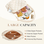 BAGSMART Missnine Quilted Puffer Bag for Women