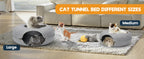 Cat Tunnel Bed for Indoor