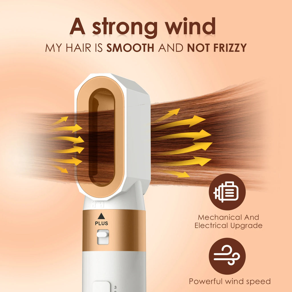 RESUXI Air Comb Set Hair Straightening Brush Dryer Wrap Auto Curling Hair Dryer