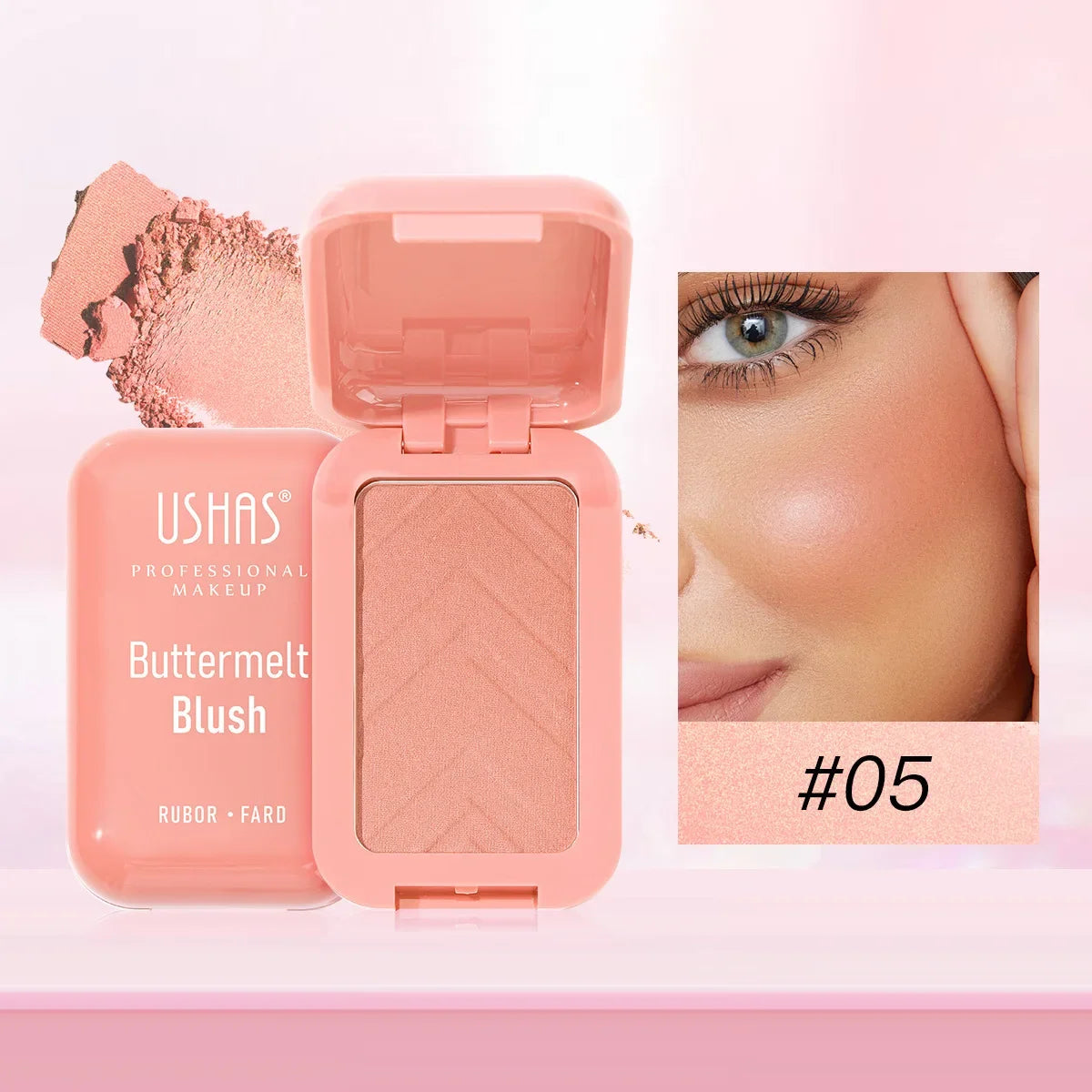 Blush Powder Easy To Apply Texture Light  Delicate Long-lasting