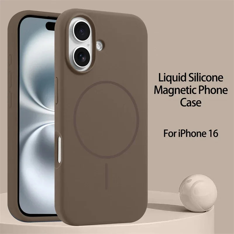Liquid Silicone Magsafe Case For iPhone