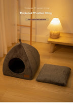 Triangle Cat Nest Closed Cat House Pet Nest Warm and Thickened