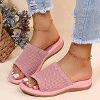 Sandals Women Elastic Force Summer Shoes Women Flat Sandals Casual Indoor Outdoor Slipper Summer Sandals For Beach Zapatos Mujer - Imbasat