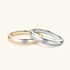 18k Gold Plated Wedding Ring 925 Silver D Color Moissanite