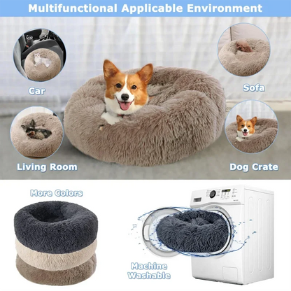 Super Soft Pet Cat Bed Plush Full Size Washable Calm Bed Donut Bed Comfortable Sleeping Artifact Suitable For All Kinds Of Cats