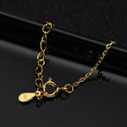 KNOBSPIN Moissanite Pendant Certified 925 Sliver Plated Yellow Gold Necklace