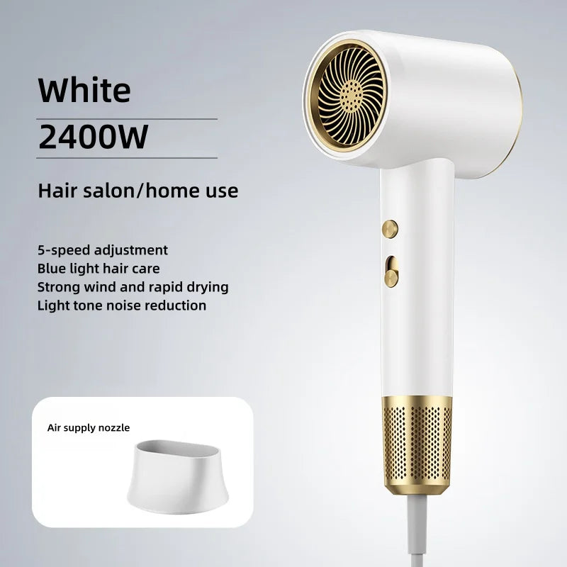 The Latest High-Speed Hair Dryer, High-Power Blue Light Ion Home Hair Salon Hair Dryer, Household Appliance US UK.EU.AU Plug-In