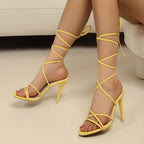 Women Round Toe Strap High-heeled Sandals Women Platform Slippers Female Summer Gold Fashion Sexy Pumps Flip Flops Zapatos Mujer - Imbasat