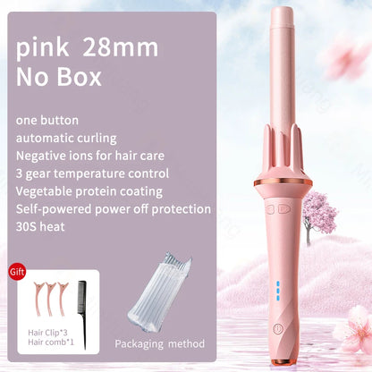 Hair Curler 28/32mm Automatic Hair Curler Large Wave Curling Iron Tongs Temperature Adjustable Anion Fast Heating Styling Curler