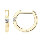 Moissanite Mini Hoops Earrings 925 Sterling Silver