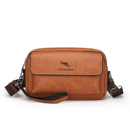 Male Crossbody Waterproof Designer Classic Messenger Bags Pouch Men's Handbag Shoulder Bag Luxury Men Boy Leather Husband - Imbasat