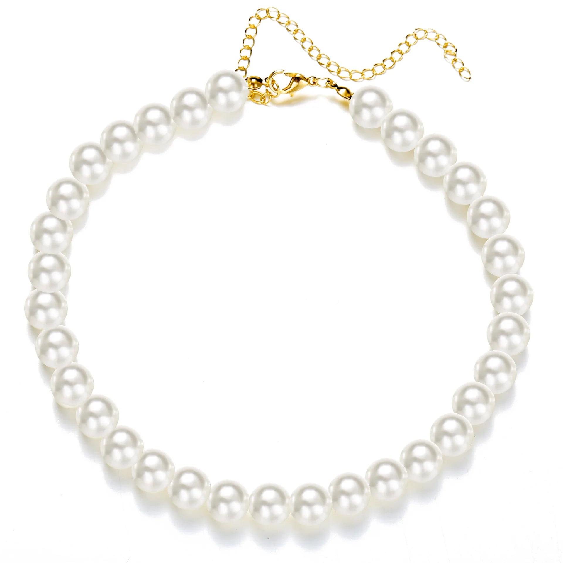 White Pearl Chokers Necklace