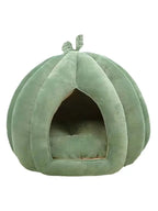 Pumpkin Cat Bed Deep Sleep Comfort House Enclosed