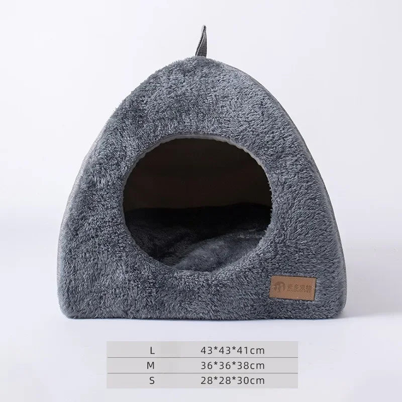Triangle Cat Nest Closed Cat House Pet Nest Warm and Thickened