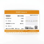 Trendy 14K Gold Plated Earrings Silver Hoops 925 Dangle Earrings Back Moissanite