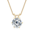 3.0 Carat Moissanite 925 Silver Diamond Necklace