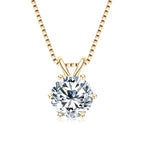 3.0 Carat Moissanite 925 Silver Diamond Necklace